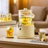 康寧大容量全玻璃花茶桶養生燒水壺水龍頭養生壺煮茶壺多功能花茶壺 