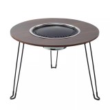 君華仕 GENVAS圍爐桌子燒烤爐全套家用室內外圍爐煮茶器具套裝炭烤火