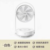 七彩叮當電風扇臺式小型折疊空氣循環扇臥室靜音遙控掛壁風扇桌面壁掛懸浮扇