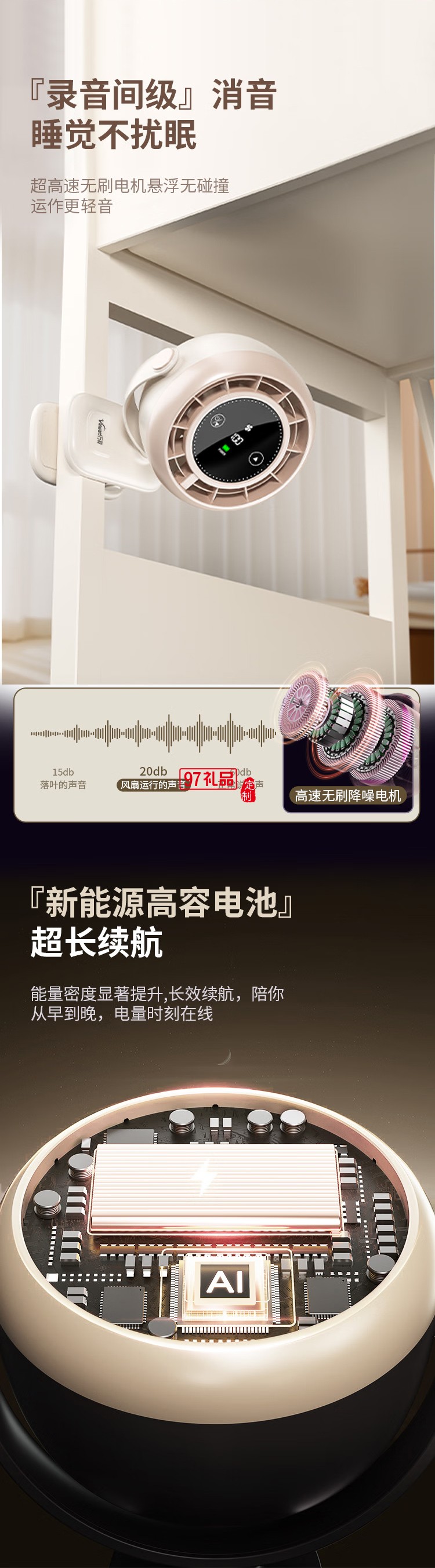 萬(wàn)和桌面夾變頻電風(fēng)扇小風(fēng)扇