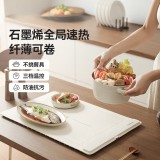 蓋朗暖菜加熱桌墊折疊式熱菜板分區控溫飯菜速熱調溫保溫菜板
