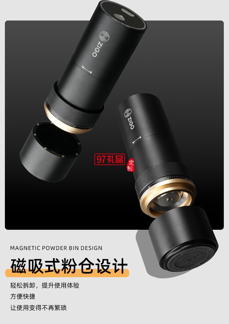 電動磨豆機咖啡豆研磨機便攜家用小型咖啡磨粉機自動研磨