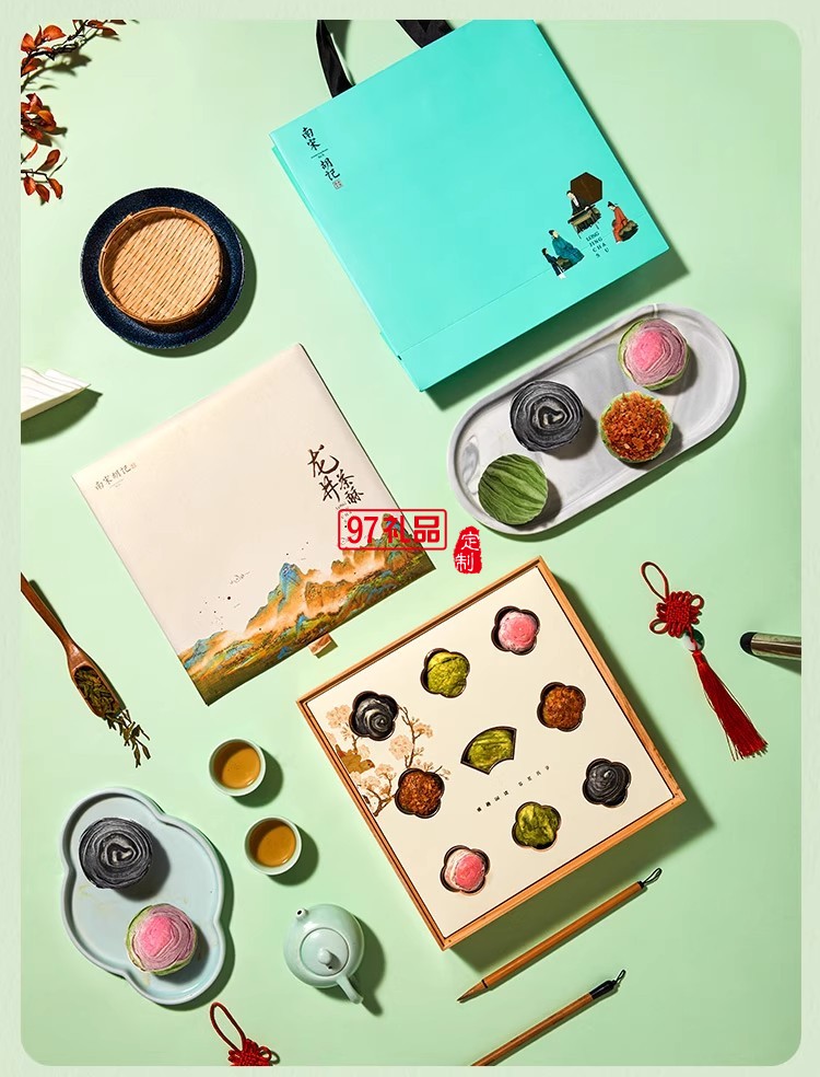 南宋胡記中式糕點龍井茶酥禮盒裝茶點團購杭州特產送長輩伴手禮