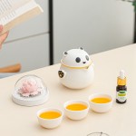 月滿桂香時，把團圓揉進晚風里，熊貓茶具套組